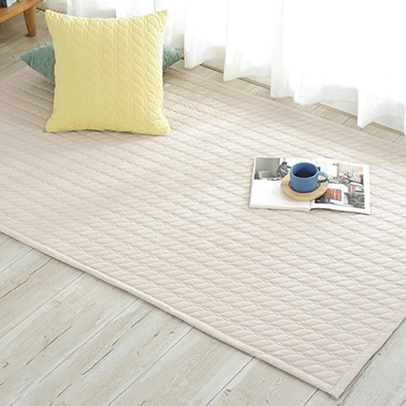 Tappeto basilare multicolore Tappeto righe cotone con supporto antiscivolo Tappeto lavabile lavatrice per camera da letto