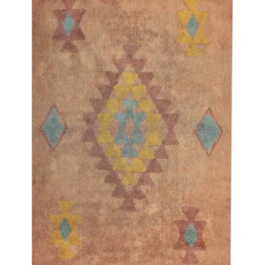 Tappeto cotone arancione 140 x 200 cm IGDIR con 3 Punte Intercambiabili