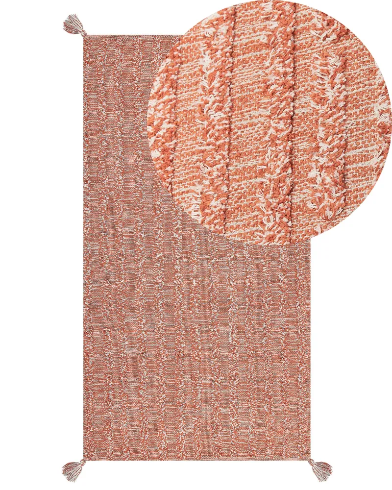 Tappeto cotone arancione 80 x 150 cm MUGLA | Professionale |