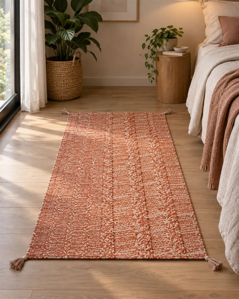 Tappeto cotone arancione 80 x 150 cm MUGLA | Professionale |