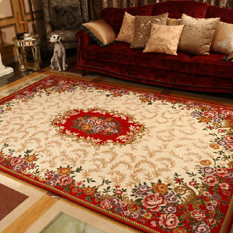 Tappeto retrò multicolore Tappeto sintetico con motivi floreali Tappeto antiscivolo Tappeto lavabile resistente alle macch...