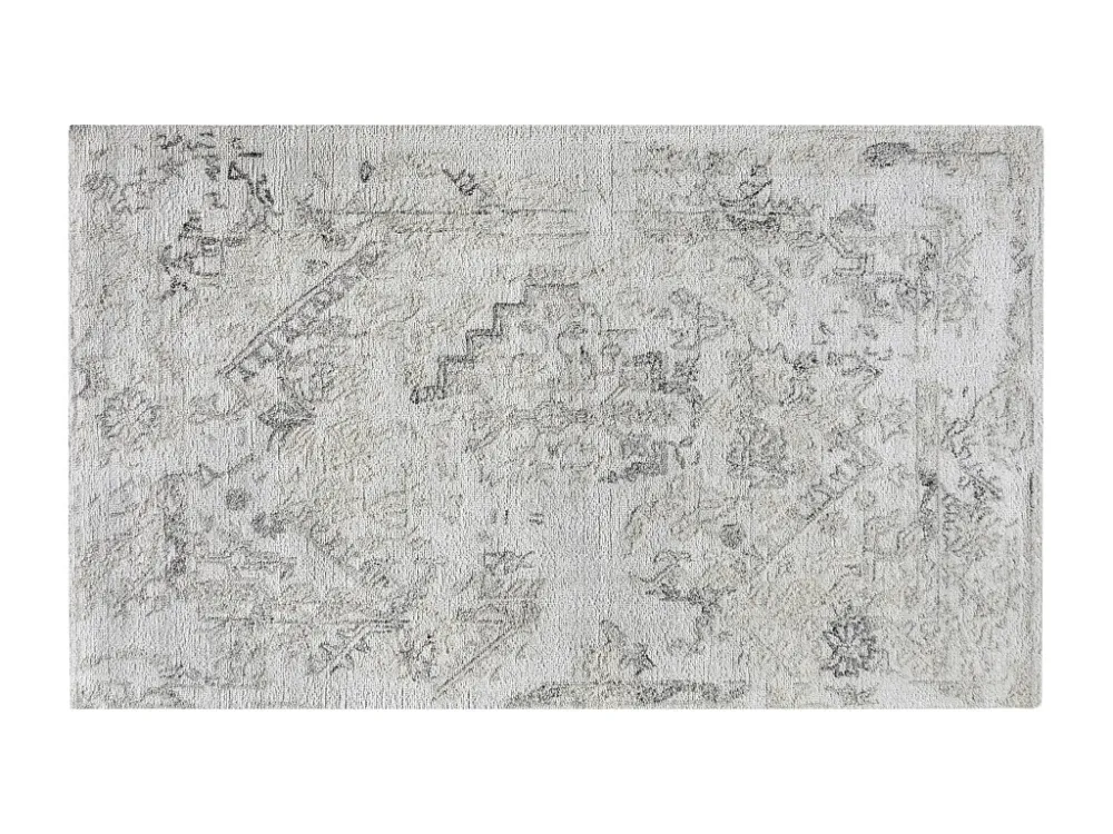 Tappeto vintage viscosa e Lana di artigianato 200 x 290 cm 1200 g/m2 Grigio IVYRA