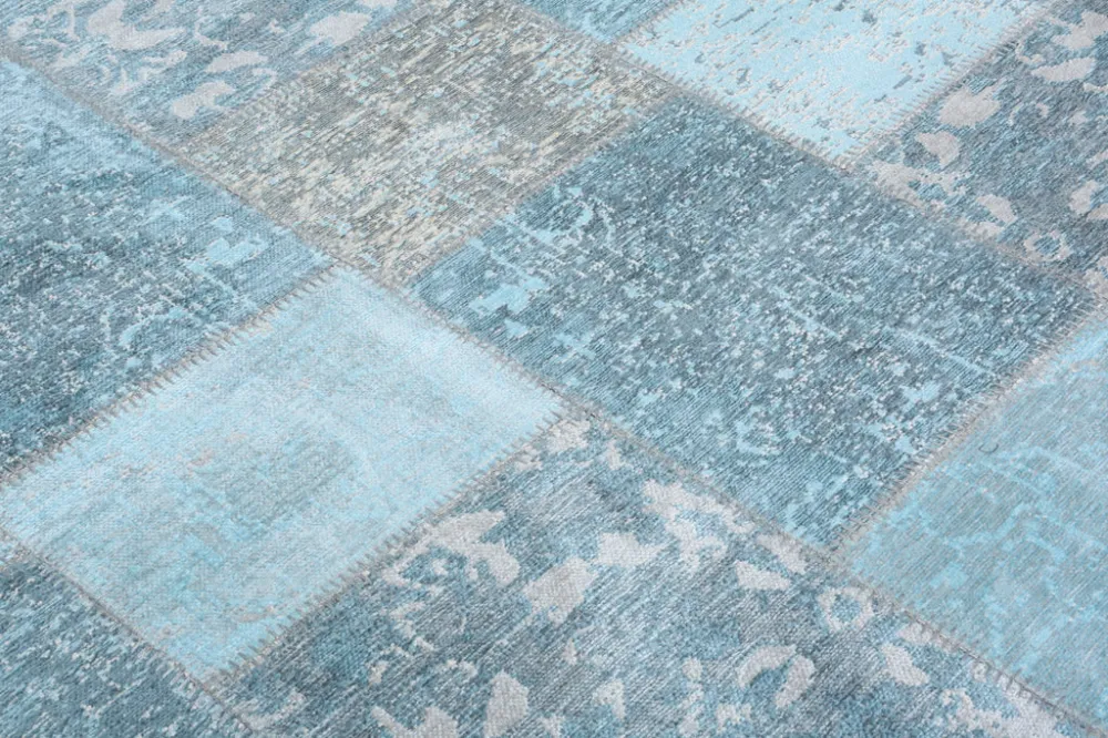 Tela Monofilamento Tappeto MORETTİ PATCHWORK Azzurro Cielo Loominology