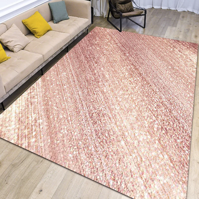 Telaio per Punch Tappeto da soggiorno innovativo tappeto con stampa righe rosa glamour Tappeto poliestere antiscivolo lava...