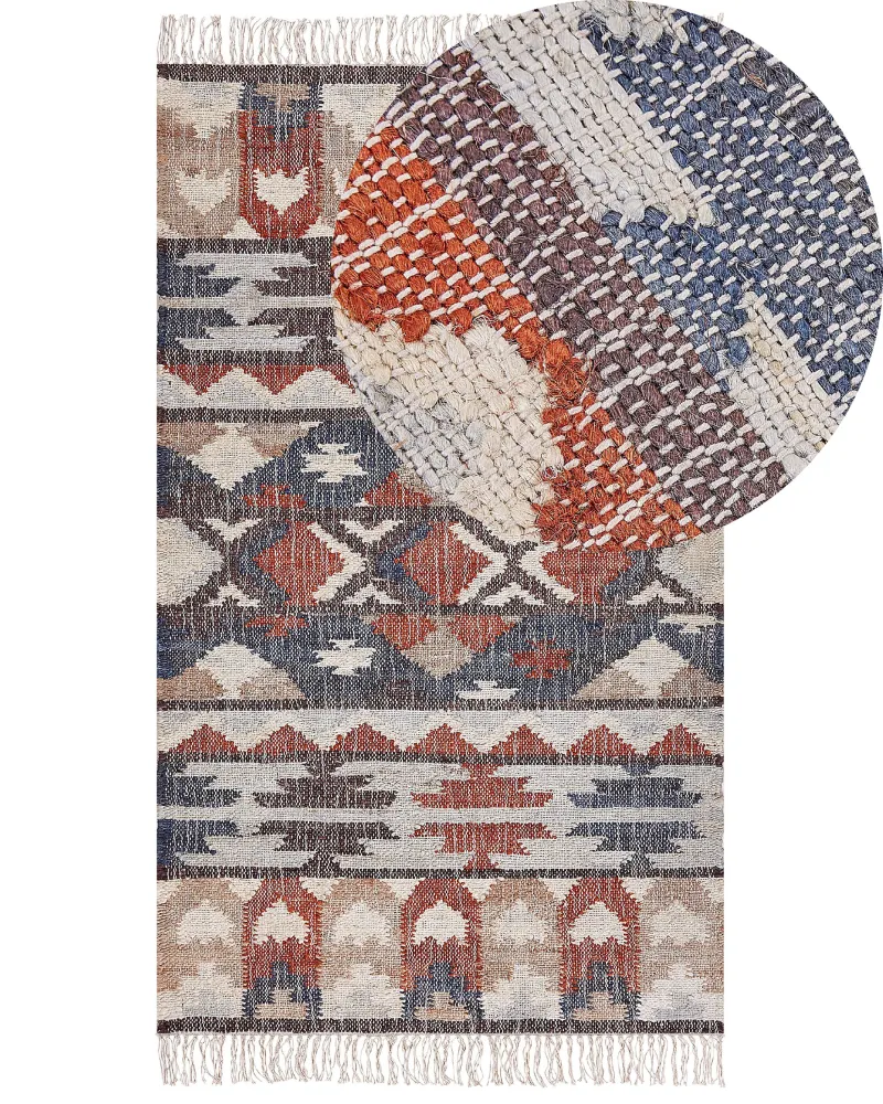Tappeto iuta multicolore 80 x 150 cm KALFA per Tappeto per Sala