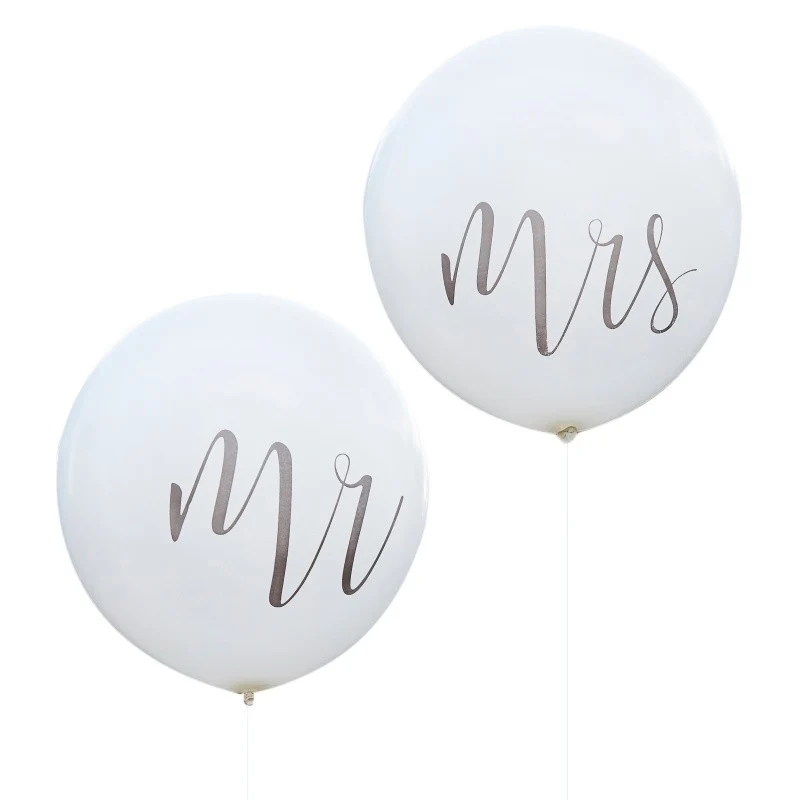 Sra. Y Sr. Globos Blancos