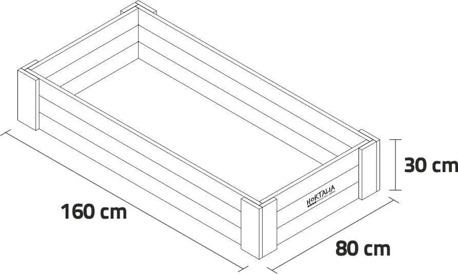 Cassetto di coltura 160x80cm. 310l