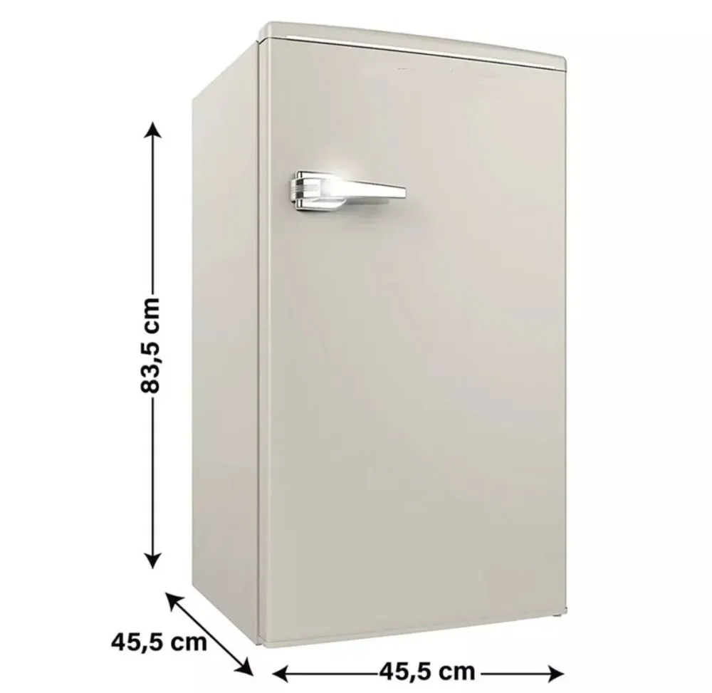 MINIFRIGO FRIGORIFERO PICCOLO FRIGO VINTAGE CREMA ANNI 50 100L CAS. CONGELATORE