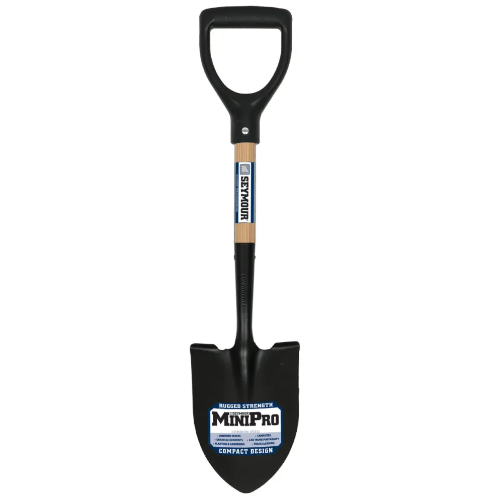 Decespugliatore scoppio Seymour 49351 MiniPRO Round Point Shovel, Hardwood Handle, Poly D-Grip, Minimale 27" Length
