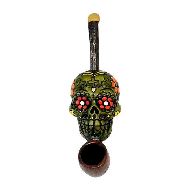 Sugar Skull Hand Crafted Ridotto Pipe - Lime | 2000W | 230V