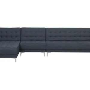 Right Hand moduli Fabric Sofa Dark Grey ABERDEEN