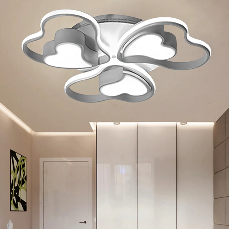Tappeto per Ingresso Plafoniera cuore bianco Plafoniera moderna chic acrilico con montaggio incasso per soggiorno