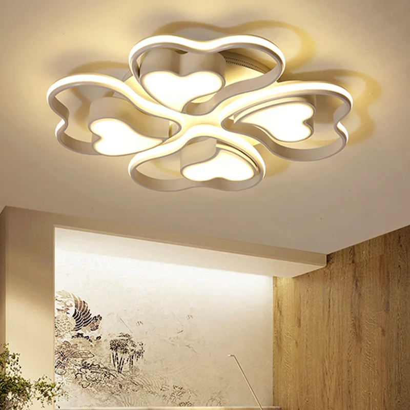 Tappeto per Ingresso Plafoniera cuore bianco Plafoniera moderna chic acrilico con montaggio incasso per soggiorno