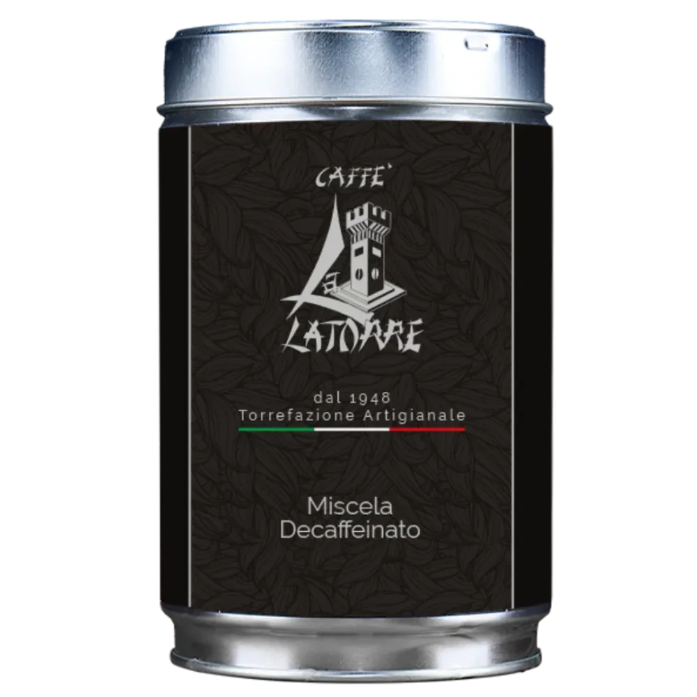 Miscela Caffè Latorre macinato per moka decaffeinato