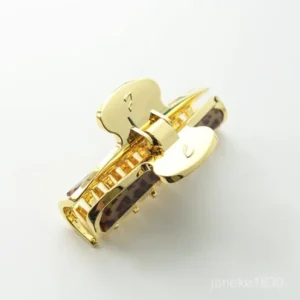 Janeke Hair Clip Gold Leopard 8 Teeth