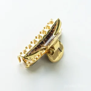 Janeke Hair Clip Gold Leopard 6 Teeth