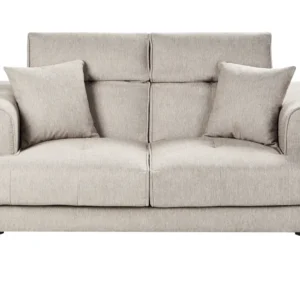 2 Seater Fabric Sofa Taupe SKIVE per Tracciare il Progresso