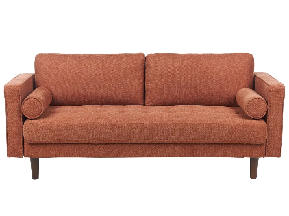 Segnapasso Giornaliero 3 Seater Fabric Sofa Golden Brown NURMO