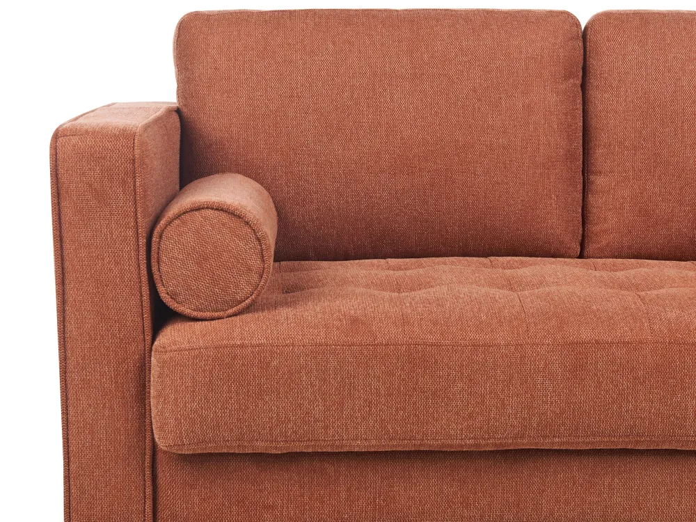 Segnapasso Giornaliero 3 Seater Fabric Sofa Golden Brown NURMO