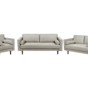 Sobrio Commemorativo 6 Seater Fabric Living Room Set Taupe NURMO