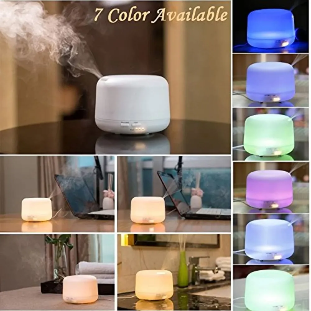 Benice Diffusore di Aromi 300ml umidificatore con lampada di fragranza calda illuminazione elettrica A770