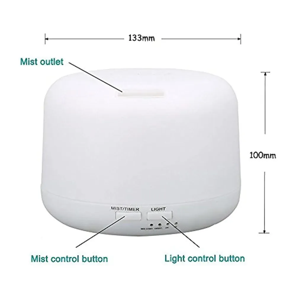 Benice Diffusore di Aromi 300ml umidificatore con lampada di fragranza calda illuminazione elettrica A770