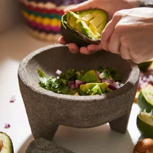 Set di mortaio, pestello e cestino per tortilla