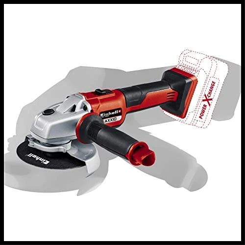Einhell Smerigliatrice angolare Batteria AXXIO 125 mm, Rosso / Nero
