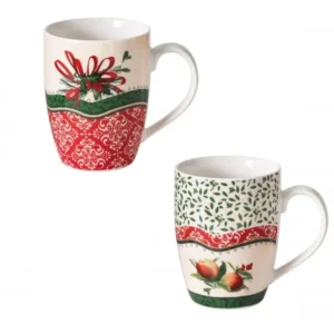 NATALIZIO BRANDANI MUG CANTICO SET 2 PZ NEW BONE CHINA