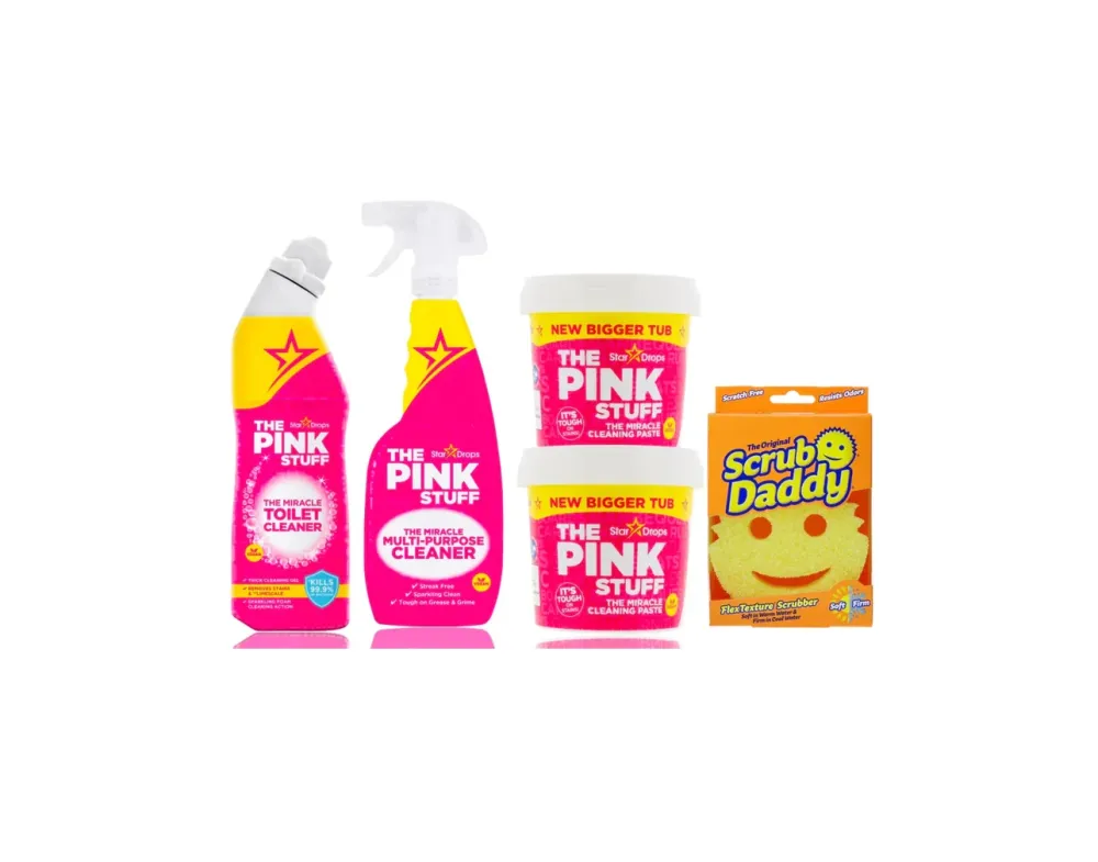 Pacchetto Scrub - 2x 850g pasta, scrub daddy, detergente per WC e detergente universale