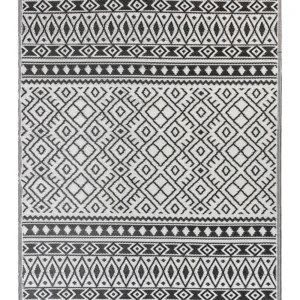 Posacenere da Esterno Tappeto da esterno nero con motivo geometrico 180 x 240 cm NARLI