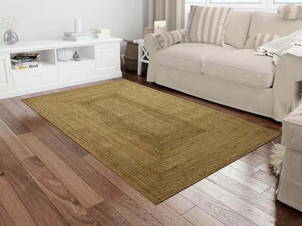 Tappeto rettangolare 100% Juta intrecciata 200 x 290 cm Naturale JAYA
