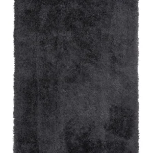 Tappeto shaggy rettangolare nero 140 x 200 cm CIDE
