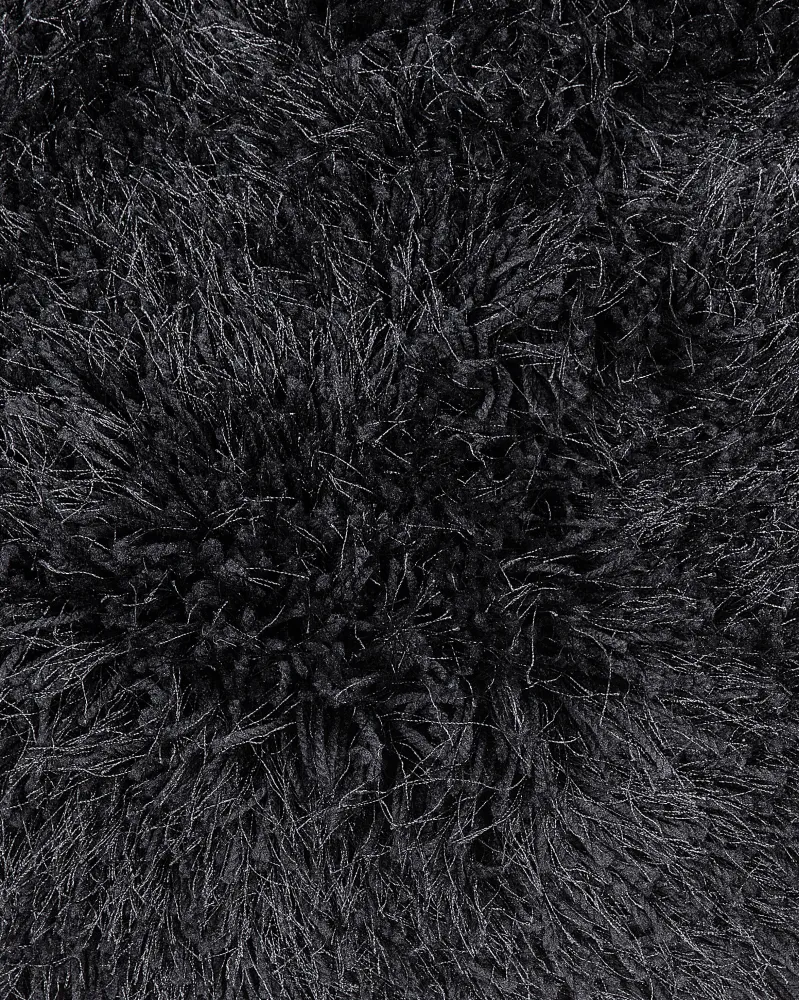 Tappeto shaggy rettangolare nero 160 x 230 cm CIDE