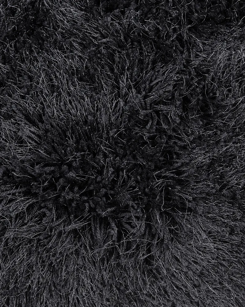Tappeto shaggy rettangolare nero 160 x 230 cm CIDE