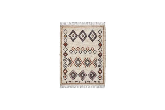 Ipoallergenico Premium Tappeto multicolore fibra naturale 200x140 cm Kesh House Doctor - 200cm