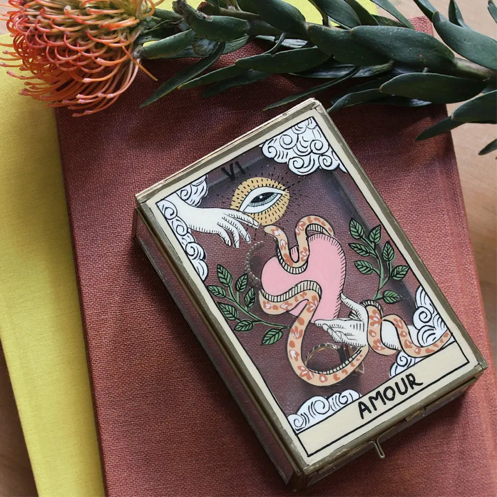SCATOLA VETRO AMOUR MEDIUM