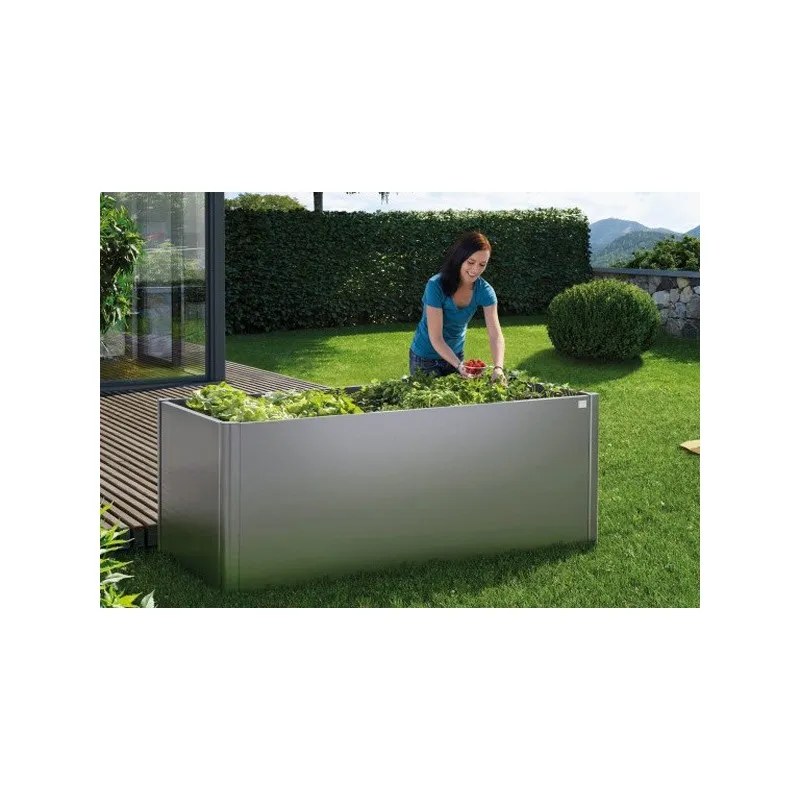 Aiuola Rialzata 2 x 2 m Metallo Biohort per Tagliasiepi