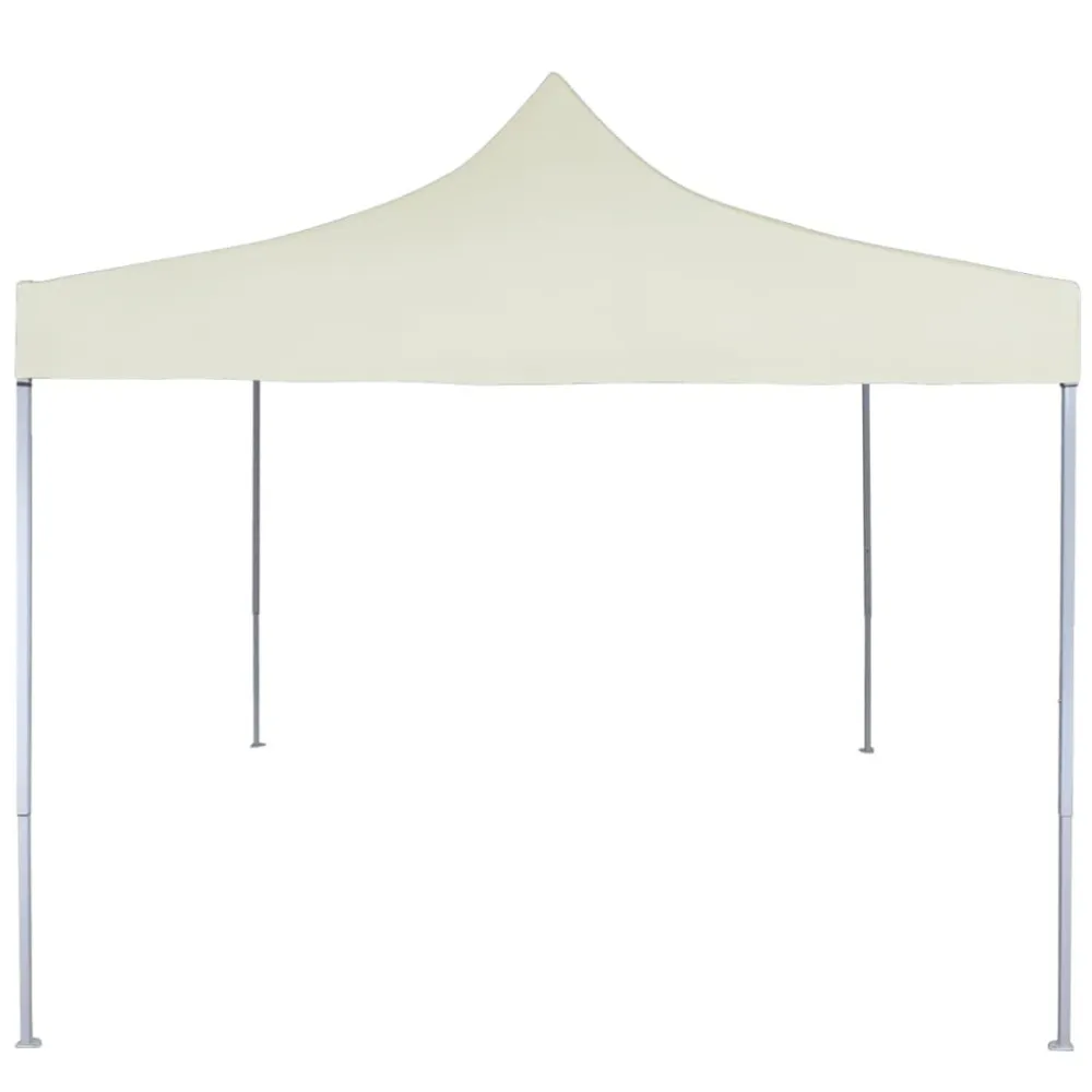 Cavo dell'Accensione Gazebo Professionale Pieghevole 2x2 m Acciaio Crema