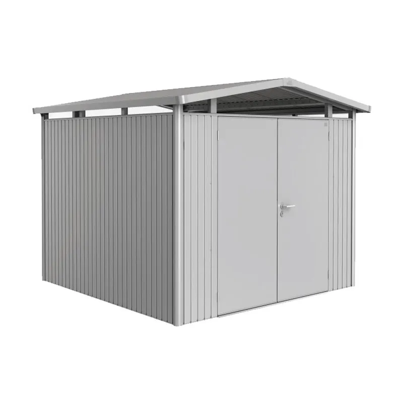 Certificato CE Casetta da Giardino Metallo PANORAMA 2 con Porta Due Battenti Biohort