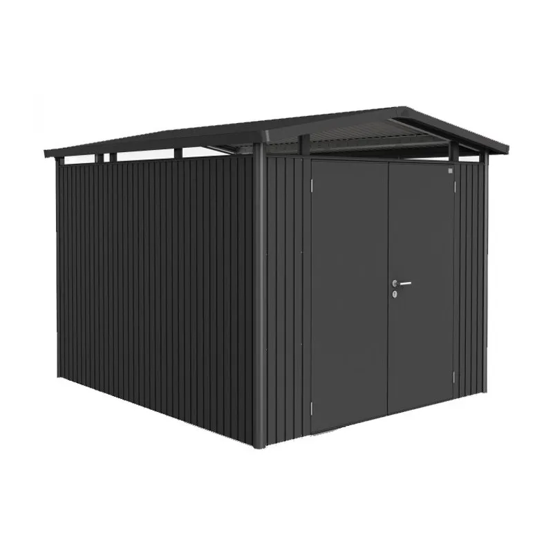 Certificato CE Casetta da Giardino Metallo PANORAMA 2 con Porta Due Battenti Biohort