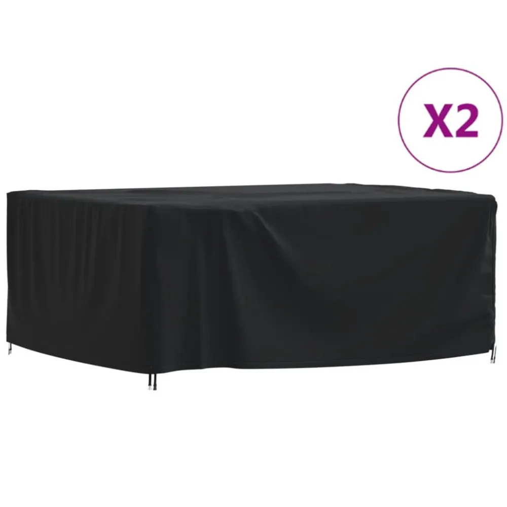 Cinghia di Trasmissione Coperture per Mobili da Giardino 2pz 200x165x80 cm 420D Oxford