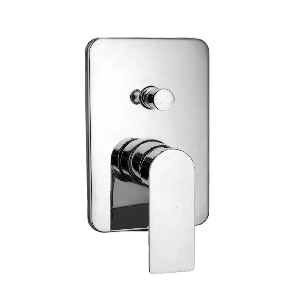 Composizione di miscelatori per lavabo elevato, bidet e doccia due vie quadro Ottomix cromato