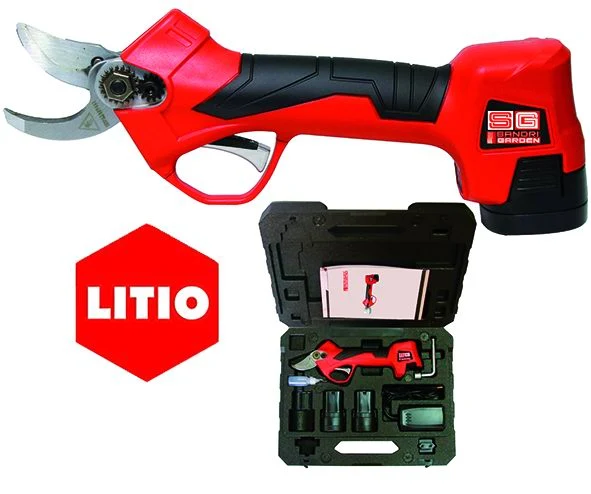 Forbici per potatura Brushless Sandri Garden SG-FP LI - con 2 batterie 14,4V 2Ah on Sale Made Italy