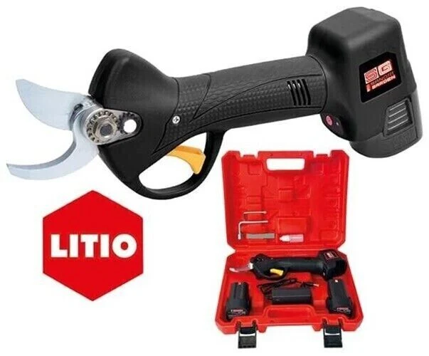 Forbici SANDRIGARDEN SG-FP SNAP LITIO per potatura giardino piante 2 batterie con 6 Mesi di Garanzia