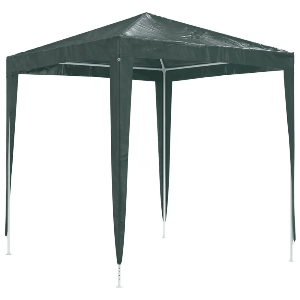 Gazebo per Feste Professionale 2x2 m Verde con Guarnizioni Incluse