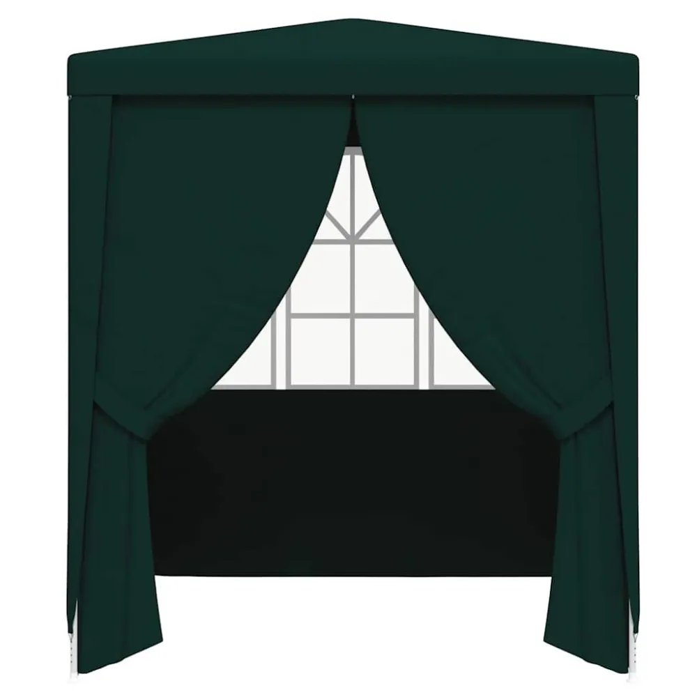 Gazebo Professionale con Pareti 2x2 m Verde 90 g/m² per Tagliaerba Spinta