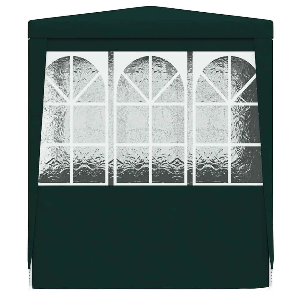 Gazebo Professionale con Pareti 2x2 m Verde 90 g/m² per Tagliaerba Spinta