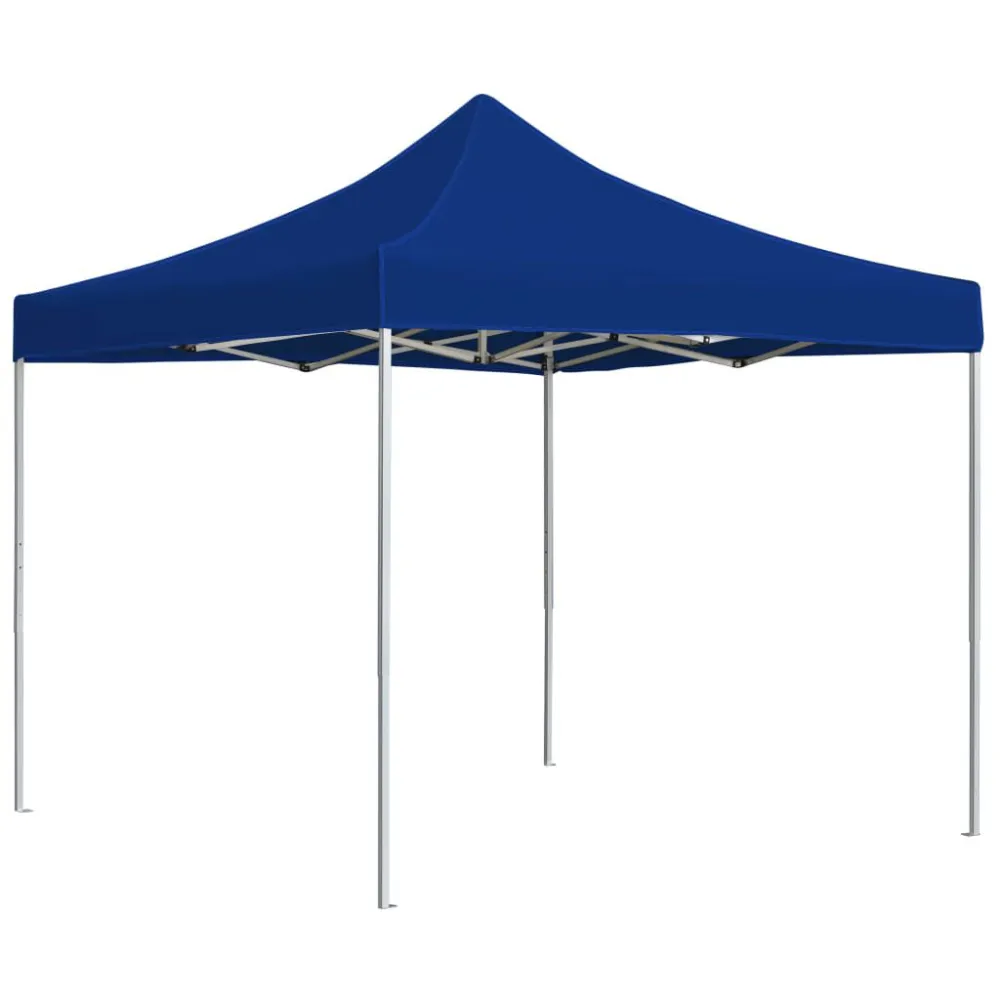 Gazebo Professionale Pieghevole Alluminio 2x2m Blu Made Italy