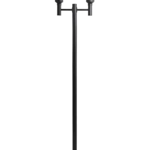Lampione da giardino 2 luci nero TIZU OEM Part